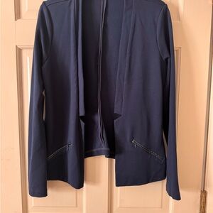 Tart Navy Blue Open Front Blazer Jacket - Size Large